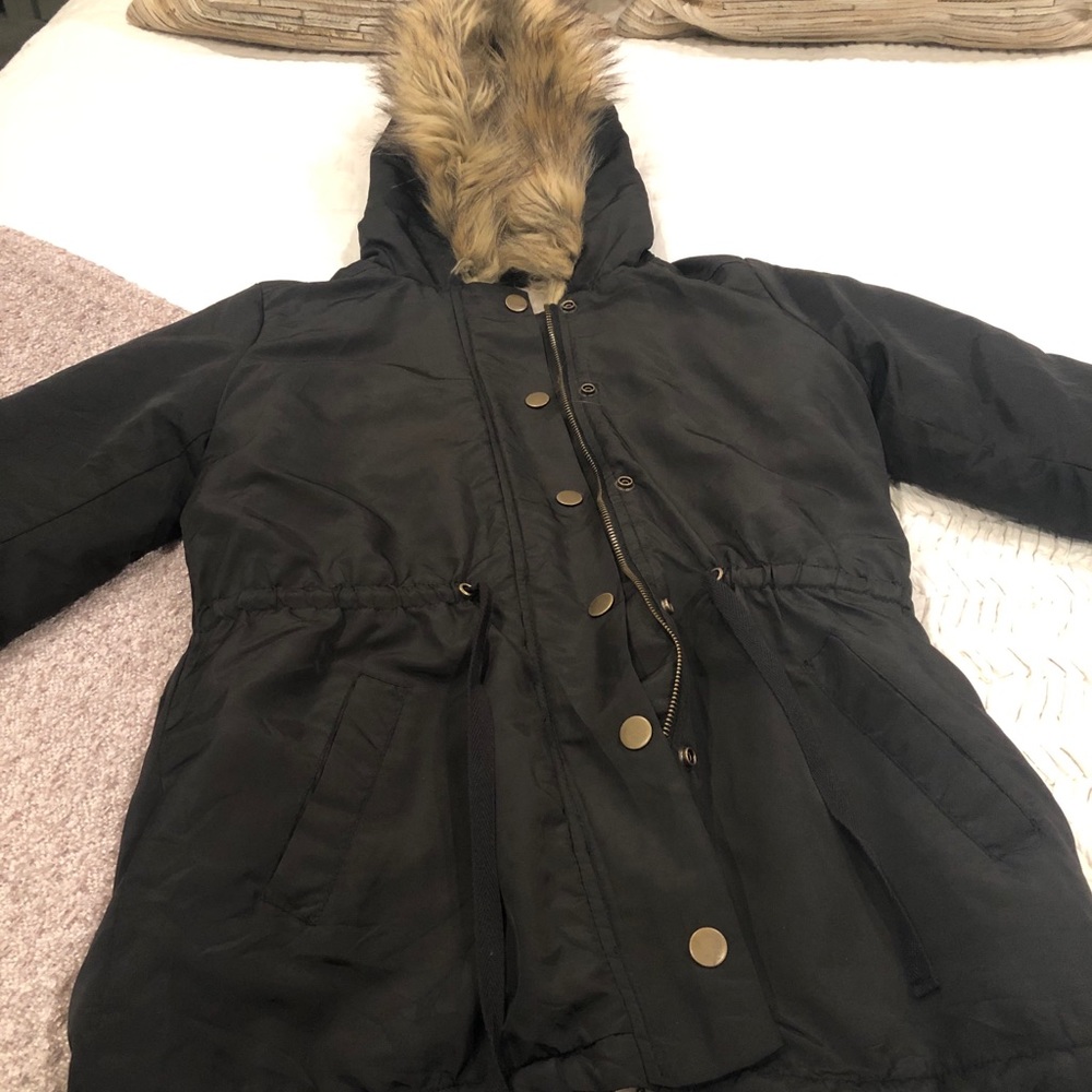 Fur hood jacket